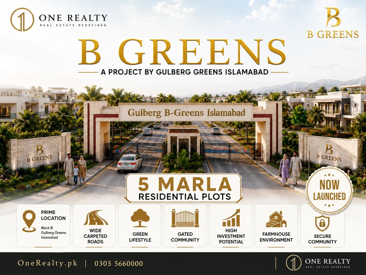 Project promotional illustration, adapted with One Realty branding. AI-edited marketing artwork; not verified current site photography.