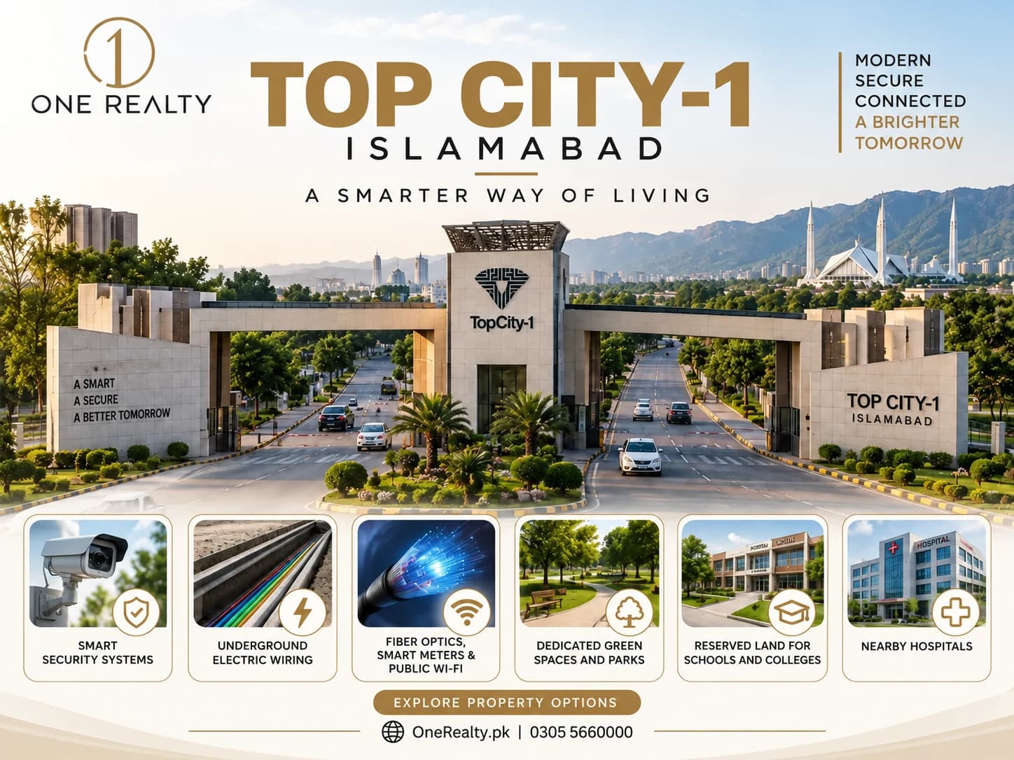 Project promotional illustration, adapted with One Realty branding. AI-edited marketing artwork; not verified current site photography.